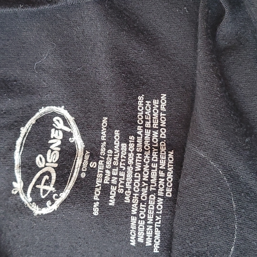Disney Mickey Mouse T-shirt Black Size S Unisex - Picture 3 of 4